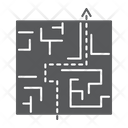 Maze labyrinth solution business exit  Icon