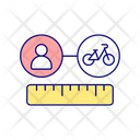Measuring Distance To Bike Station Icon