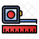 Measuring Scale Ruler Construction Icon