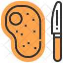 Meat Knife Grilled Icon