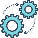 Mechanism Gear Process Icon