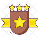 Star Shield Star Badge Winning Shield Icon