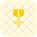 Medalla De Estrella Cruzada Medalla Insignia Icono