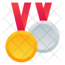 Button Medals First Place Icon