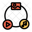 Media Network Connection Player Icon