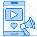 Media Marketing Video Streaming Optimization Icon