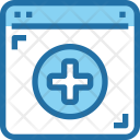 Medical Webpage Online Icon