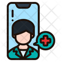 Medical Assistance Telemedicine Doctor Icon
