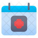 Medical Calendar Medical Appointment Healthcare Timetable Icon