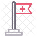 Flag Medical Sign Icon