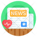 Newspaper Medical News Health News Icon