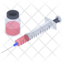 Medical Plastic Syringe Icon