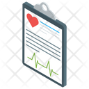 Medical Paper Heart Report Medical Report Icon