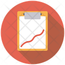 Medical Report Clipboard Recovery Graph Icon