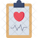 Medical Report Diagnostic Heart Rate Icon