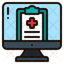 Medical Report Registration Patient Icon