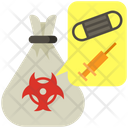 Medical Waste Syringe Mask Icon