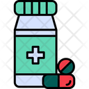 Medicine Health Care Bottle Drug Medication Pills Tablets Icon