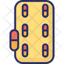 Blister Pack Capsules Drugs Icon
