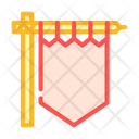 Medieval Flag Color Icon