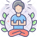 Meditation Yoga Exercise Icône