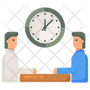 Meeting Time Greeting Time Discussion Time Icon