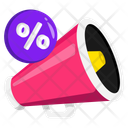Megaphone Du Vendredi Noir Icône