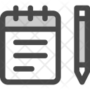 Memo Notebook Notepad Icon