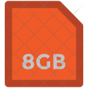 Memory Card 8 Gb Icon