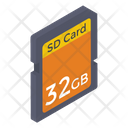 Memory Card Sd Card Microchip Icon