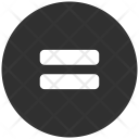 Hamburger Menu Round Icon