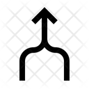 Arrow Up Merge Icon