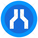 Merge Road Sign  Icon