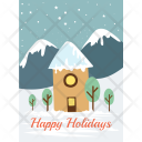 Happy Christmas Card Icon