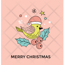 Merry Christmas Postcard Icon