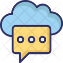 Cloud Notification Cloud Computing Chat Bubble Icon