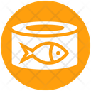 Metal Cans Fish Food Box Icon
