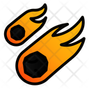 Meteorit Space Disaster Icon