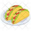 Mexican Food Tacos Icon