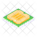 Processor Chip Integrated Circuit Microchip Icon