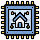 Microchip Processor Internet Of Things Icon
