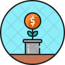Microfinance Growth Money Income Icon