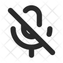 Microfono Apagado Icono