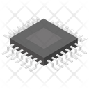 Microprocessor Microchip Circuit Board Icon