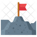 Milestone Mountain Landscape Icon