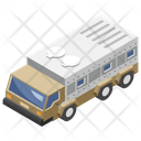 Military Truck Transportation Armored Vehicle Icon