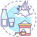 Milk and milk powder  Icon