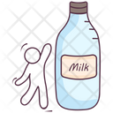 Milk Bottle Liquid Food Milk Can Icon