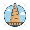 Minaret Of Samarra Iraq Famous Building Landmark Icon