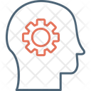 Mindset Brain Cogwheel Icon